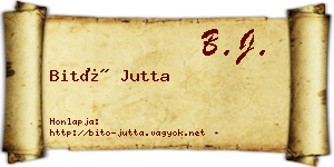 Bitó Jutta névjegykártya